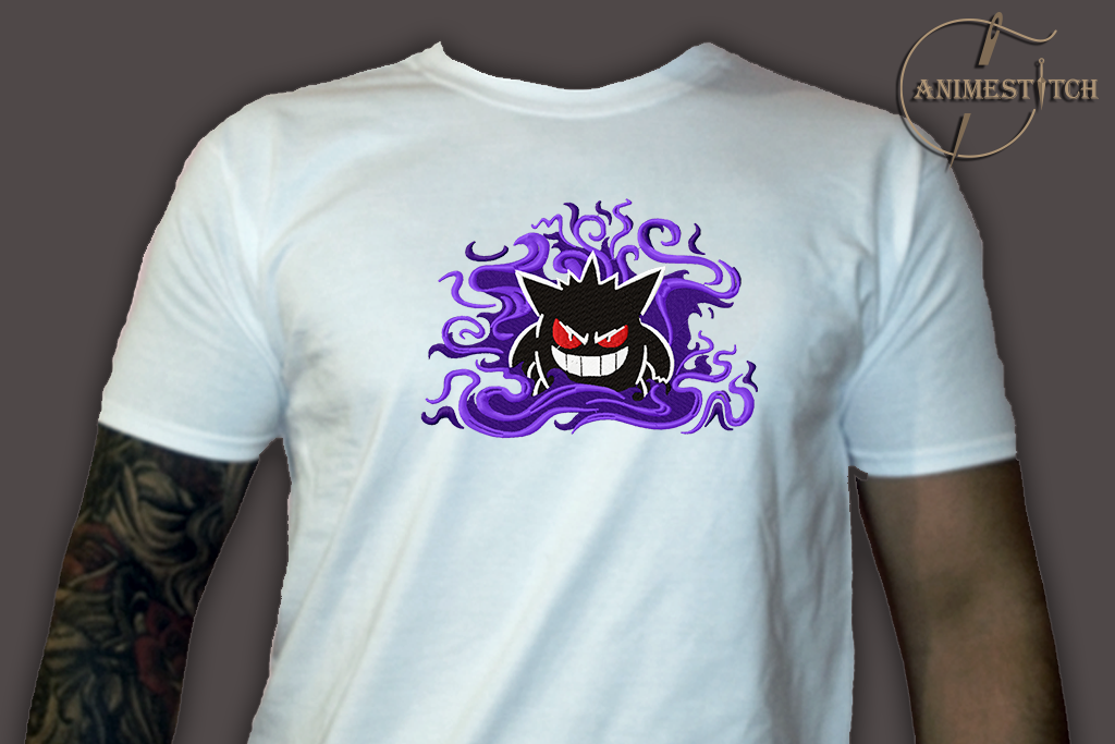 T-shirt Gengar flames
