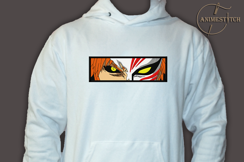 Hoodie Bleach Ichigo eyes hollow box