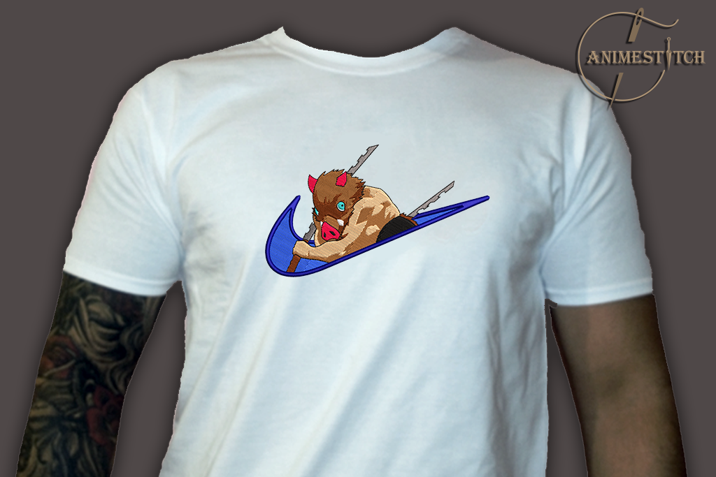 T-shirt Demon Slayer Inosuke swoosh