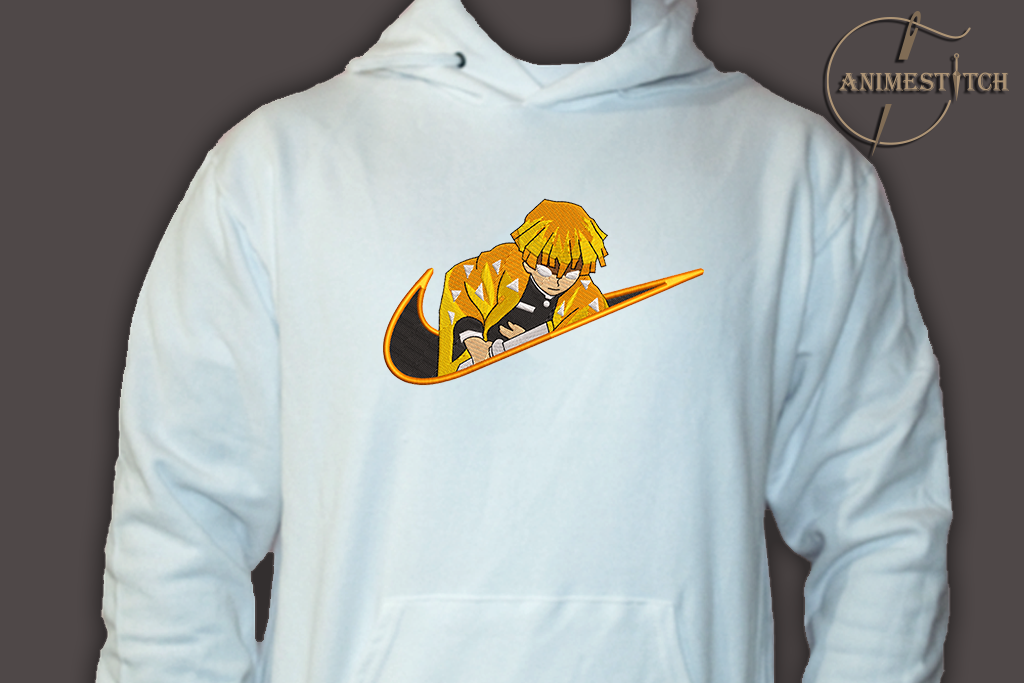 Hoodie Demon Slayer Zenitsu swoosh