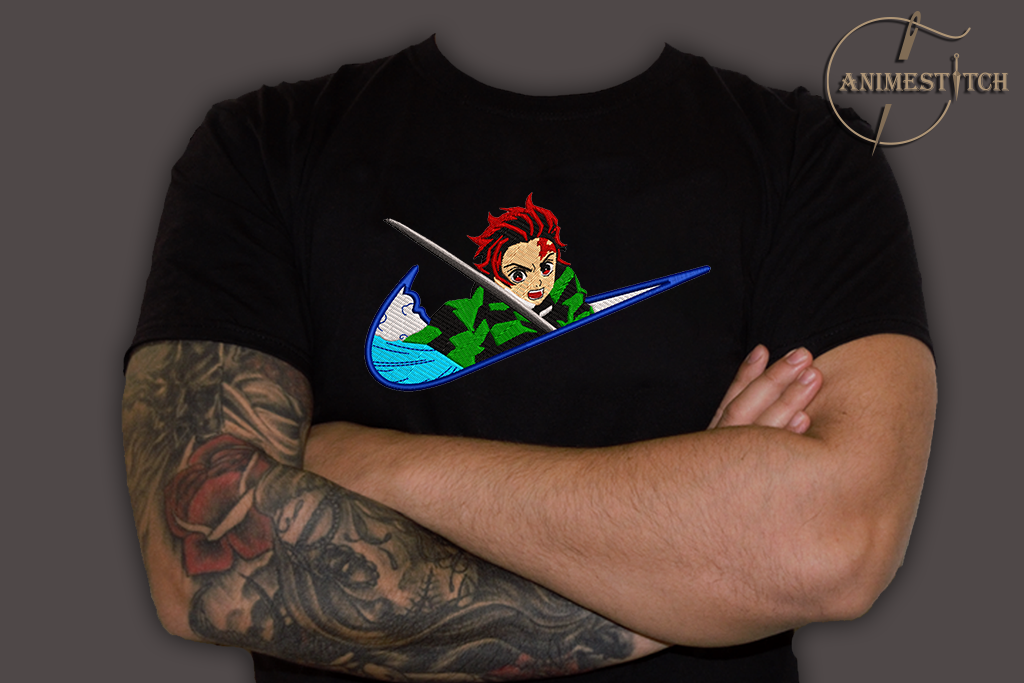 T-shirt Demon Slayer Tanjiro swoosh