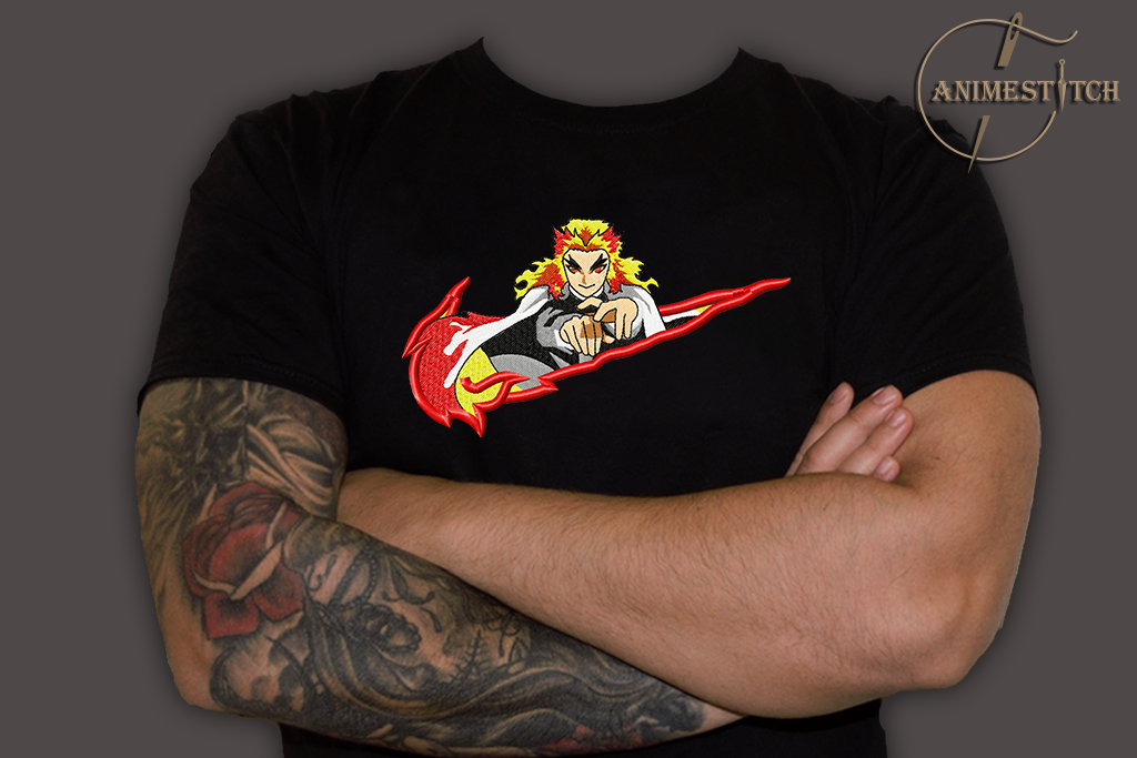 T-shirt Demon Slayer Rengoku swoosh