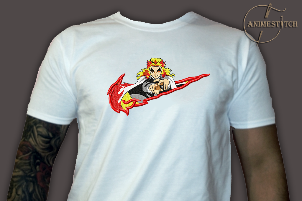 T-shirt Demon Slayer Rengoku swoosh