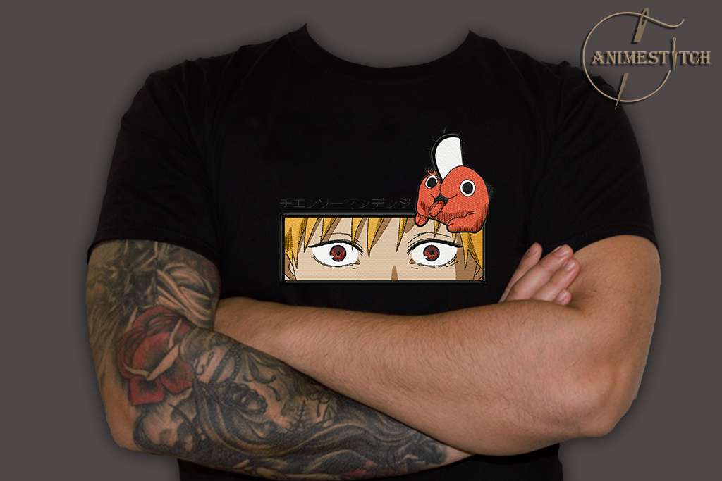 T-shirt Chainsaw man Denji Eyes