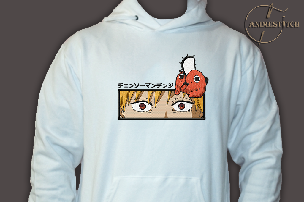 Hoodie Chainsaw man Denji Eyes