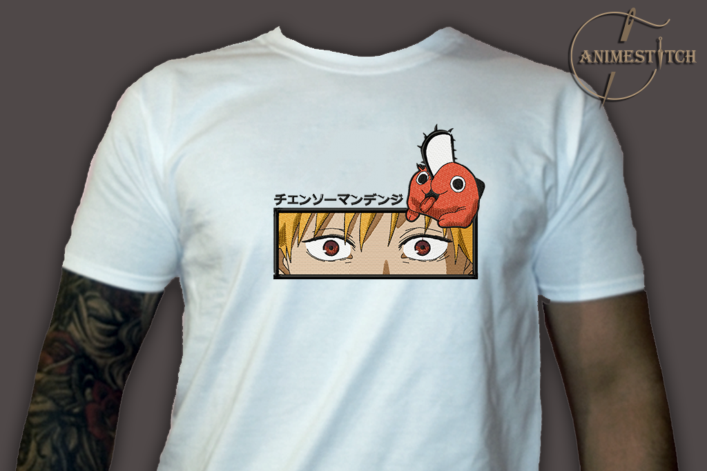 T-shirt Chainsaw man Denji Eyes