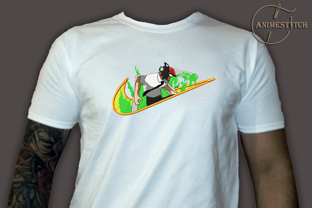T-shirt Chainsaw man swoosh