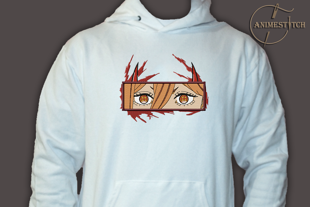 Hoodie Chainsaw man Power eyes