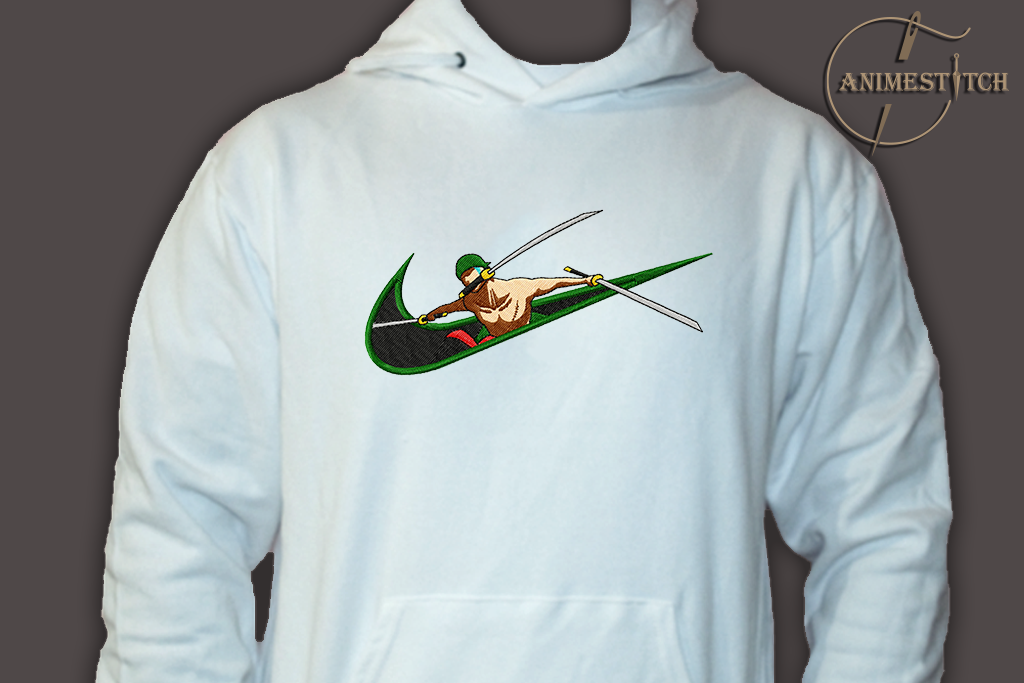 Hoodie One Piece Zoro swords out