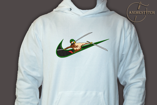 Hoodie One Piece Zoro swords out