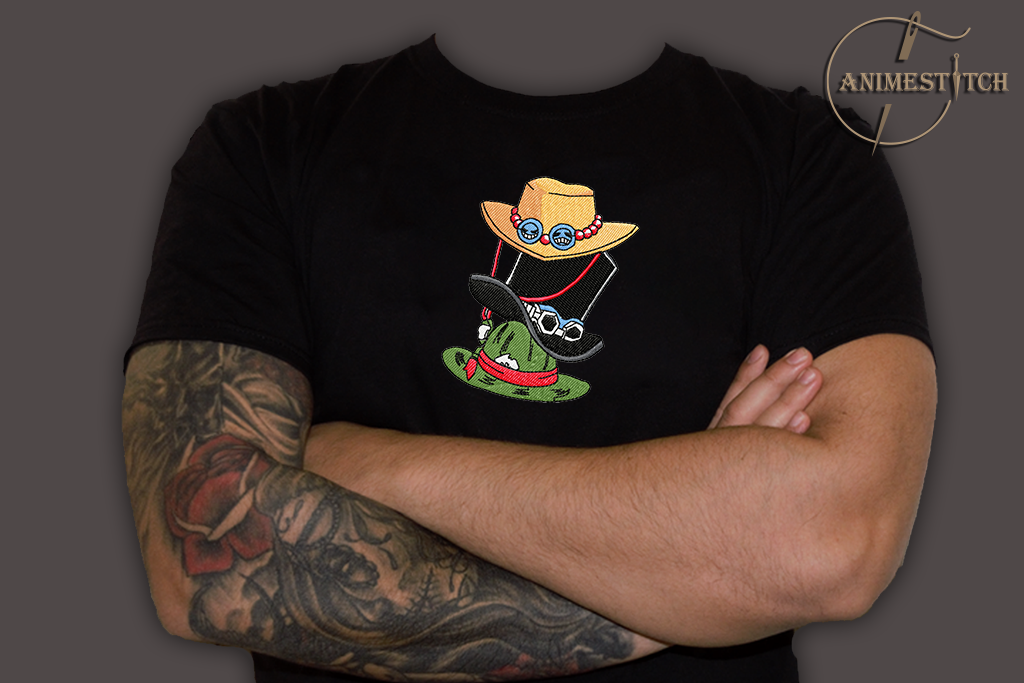 T-shirt One Piece 3 hats