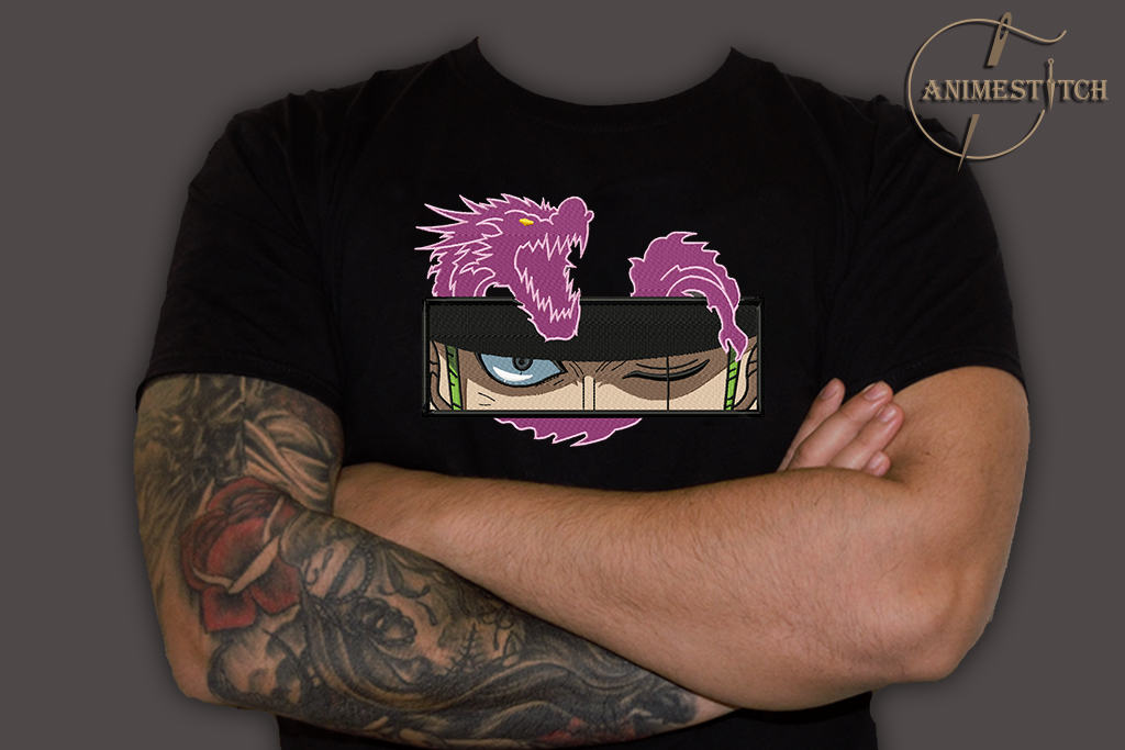 T-shirt One Piece Zoro Dragon