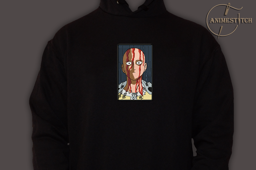 Hoodie One Punch Man Saitaima Serious
