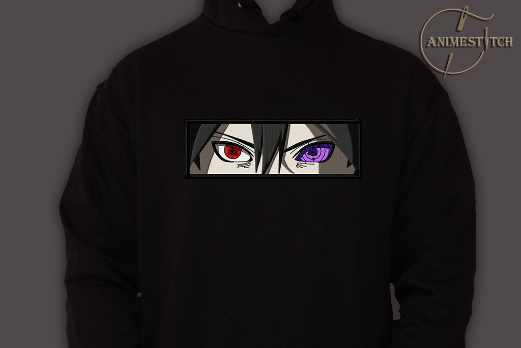 Hoodie Naruto Sasuke eyes rinnegan
