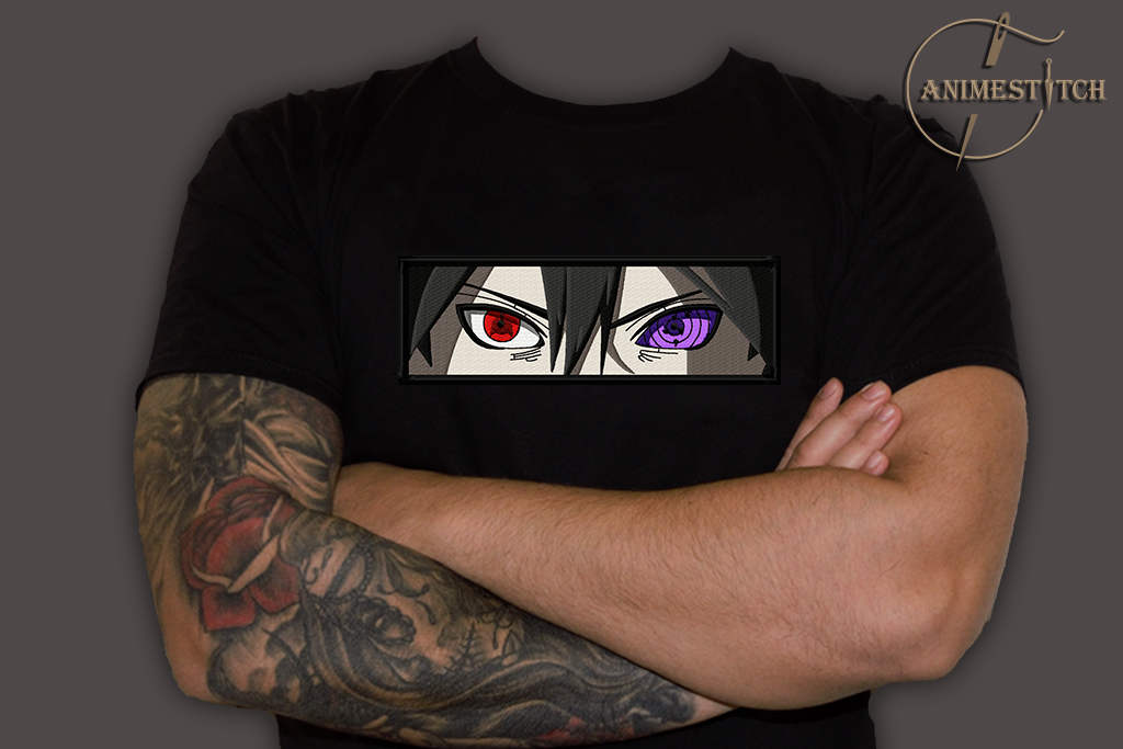 T-shirt Naruto Sasuke eyes rinnegan