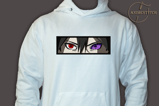 Hoodie Naruto Sasuke eyes rinnegan