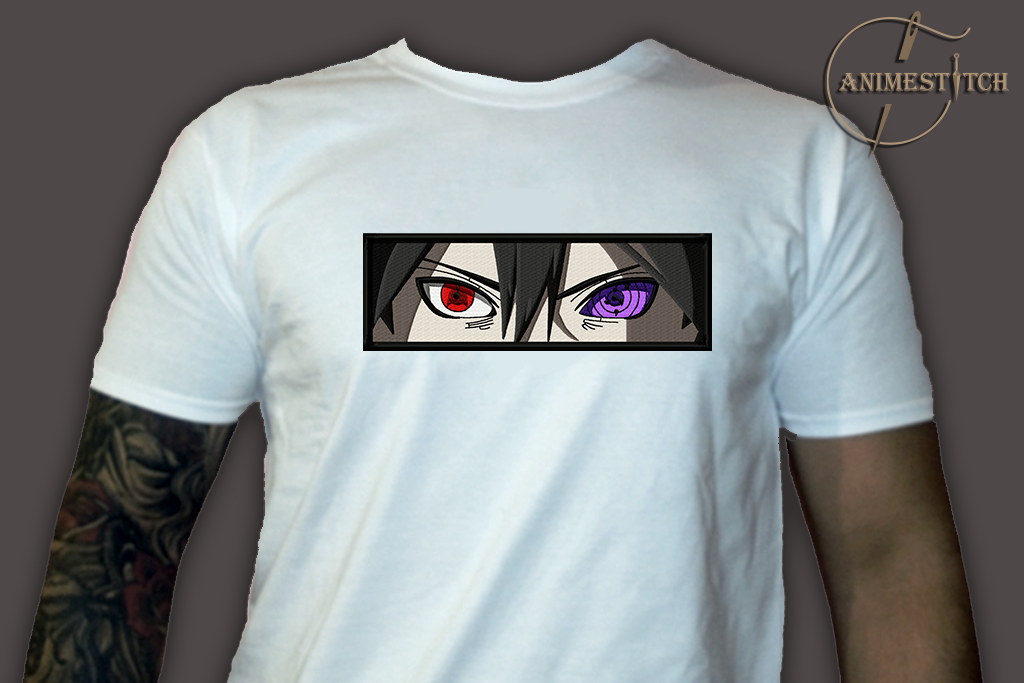 T-shirt Naruto Sasuke eyes rinnegan