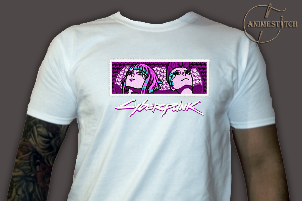 T-shirt Cyberpunk Lucy and David