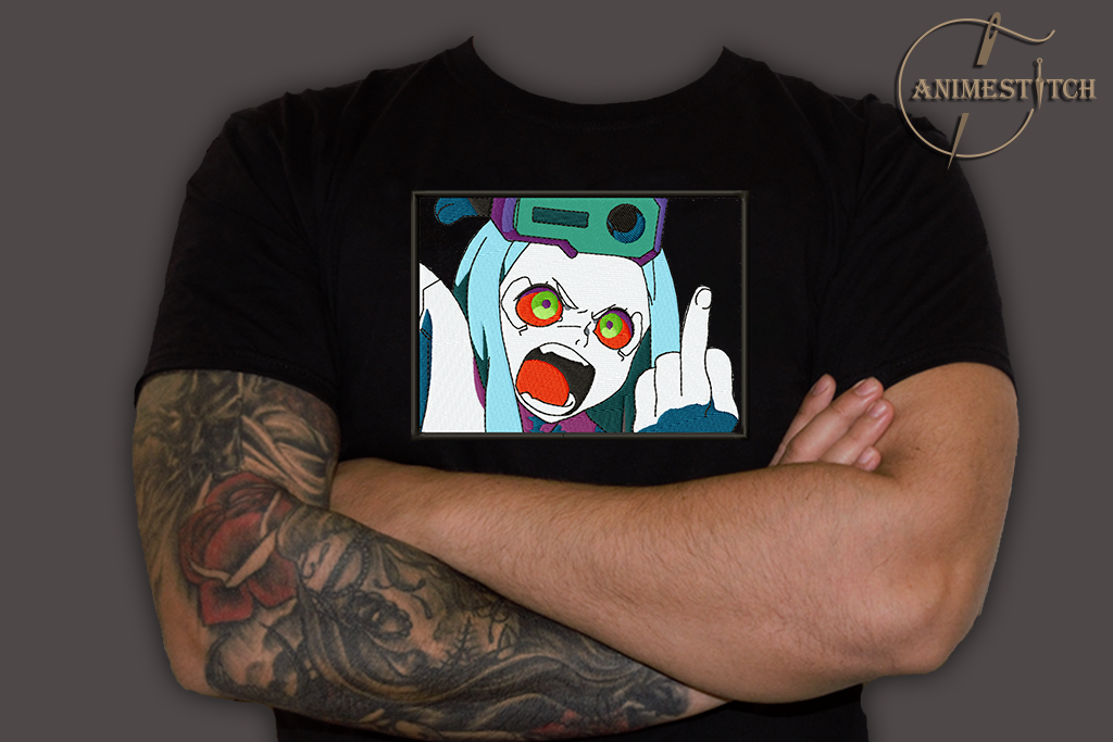 T-shirt Cyberpunk Rebecca attitude