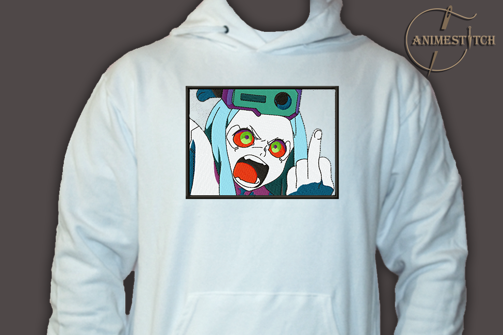 Hoodie Cyberpunk Rebecca attitude