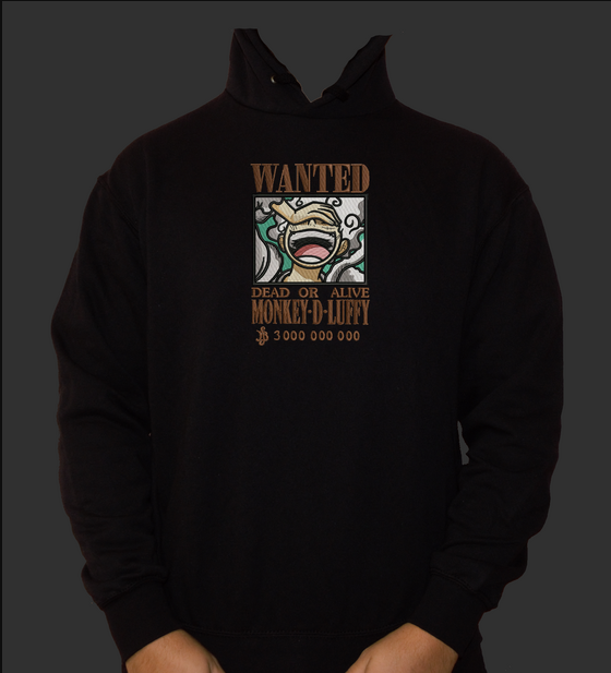 Hoodie One Piece Wanted Monkey D Luffy
