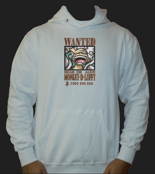 Hoodie One Piece Wanted Monkey D Luffy
