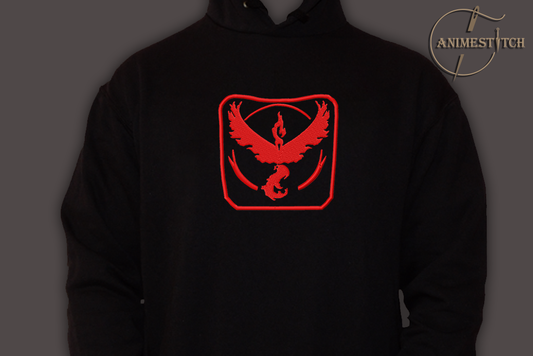 Hoodie Red team Valor logo
