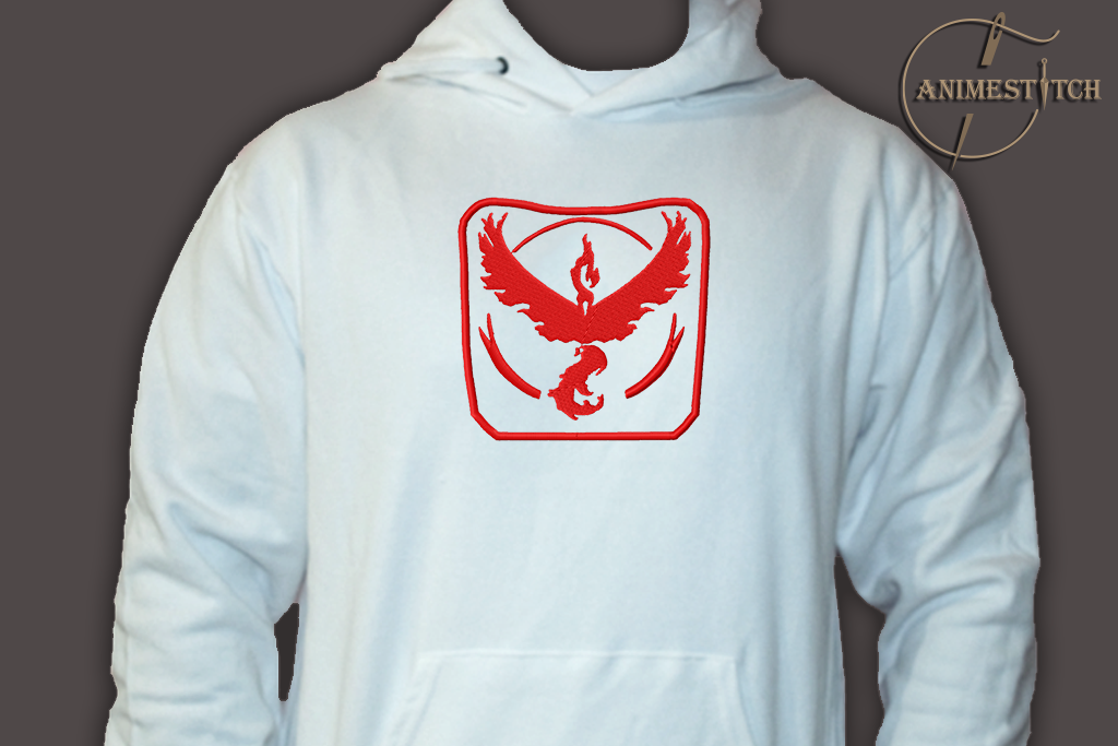 Hoodie Red team Valor logo