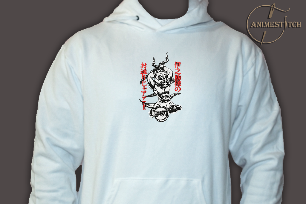 Hoodie Demon Slayer Inosuke swoosh