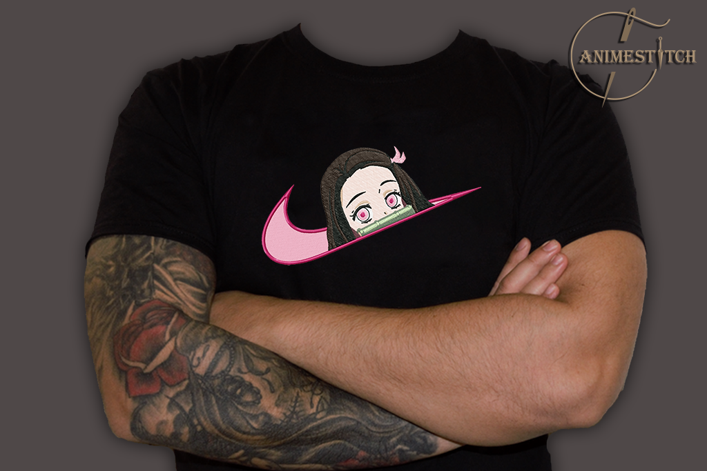 T-shirt Demon Slayer Nezuko swoosh