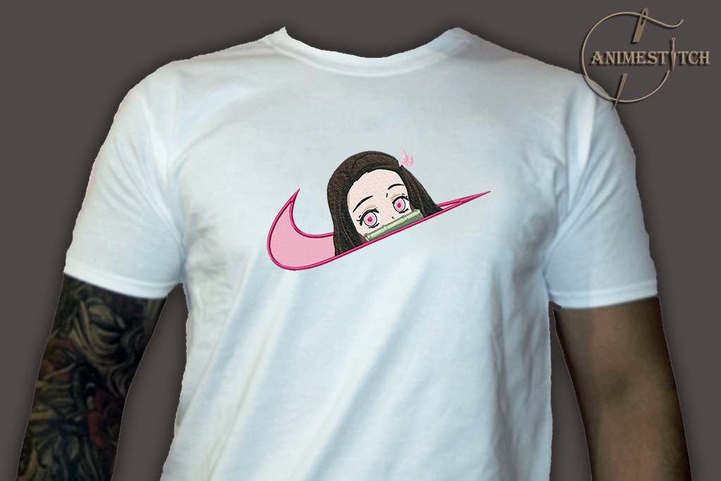 T-shirt Demon Slayer Nezuko swoosh