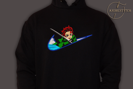 Hoodie Demon Slayer Tanjiro swoosh