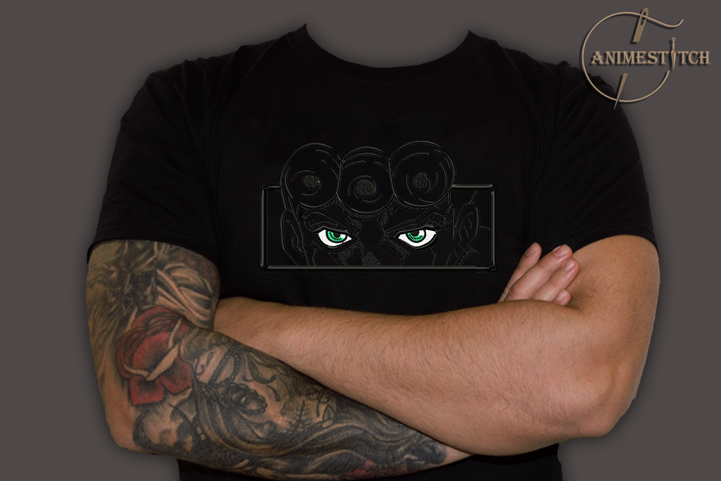 T-shirt Jojo Giorno Black and white