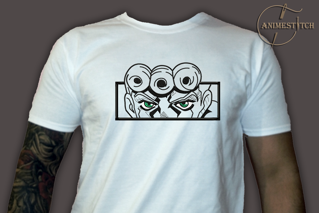T-shirt Jojo Giorno Black and white
