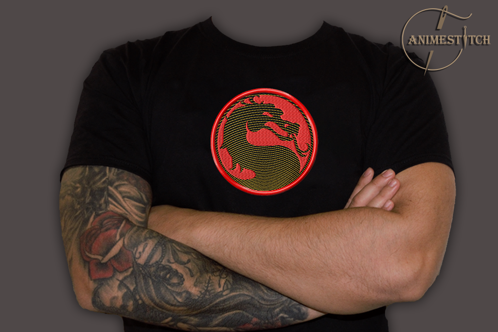 T-shirt Mortal Kombat logo