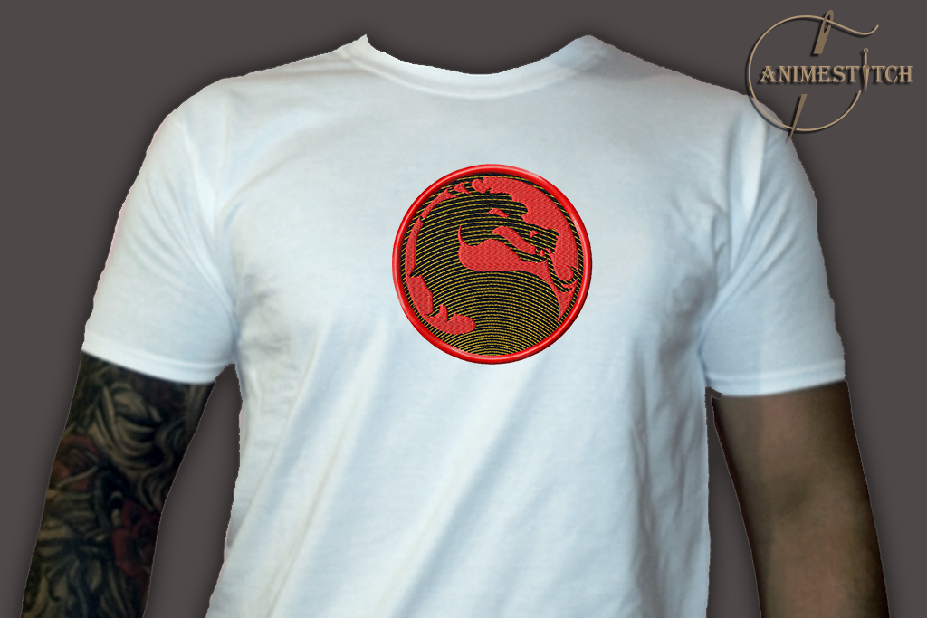 T-shirt Mortal Kombat logo
