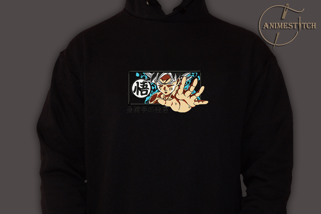 Hoodie DBZ Goku Ultra instinct raised hand
