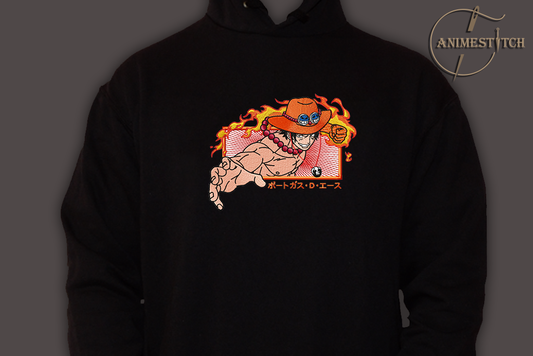 Hoodie One piece Firefist Ace