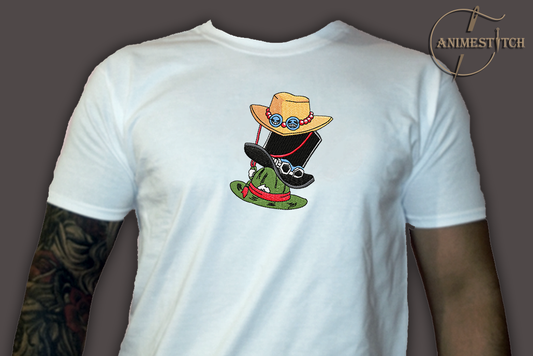 T-shirt One Piece 3 hats