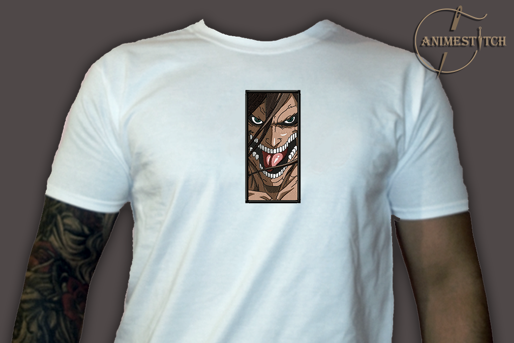 T-shirt Attack Titan face