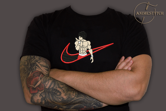 T-shirt Baki the grappler neck crack