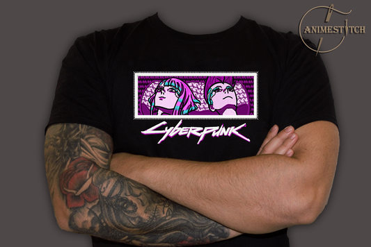 T-shirt Cyberpunk Lucy and David