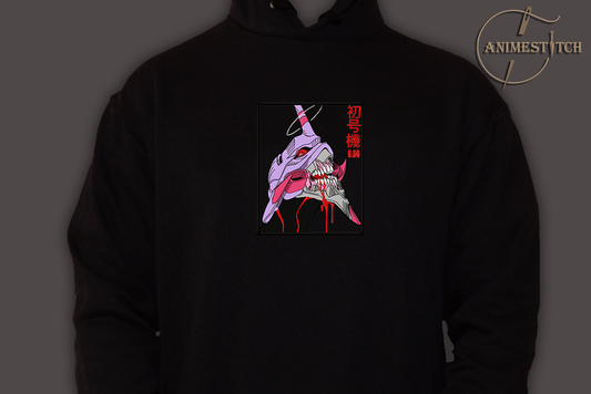Hoodie Evangelion EVA 01 robot head