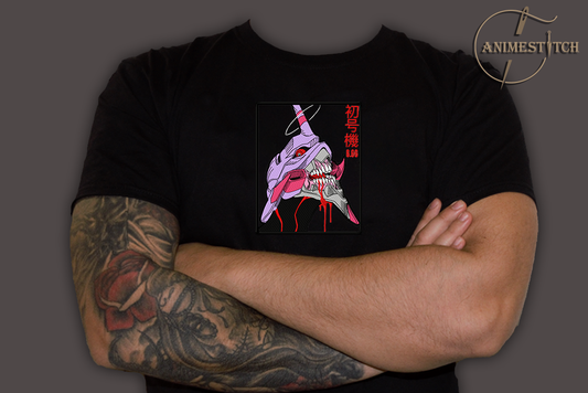 T-shirt Evangelion EVA 01 robot head