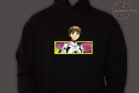 Hoodie Evangelion Shinji 01